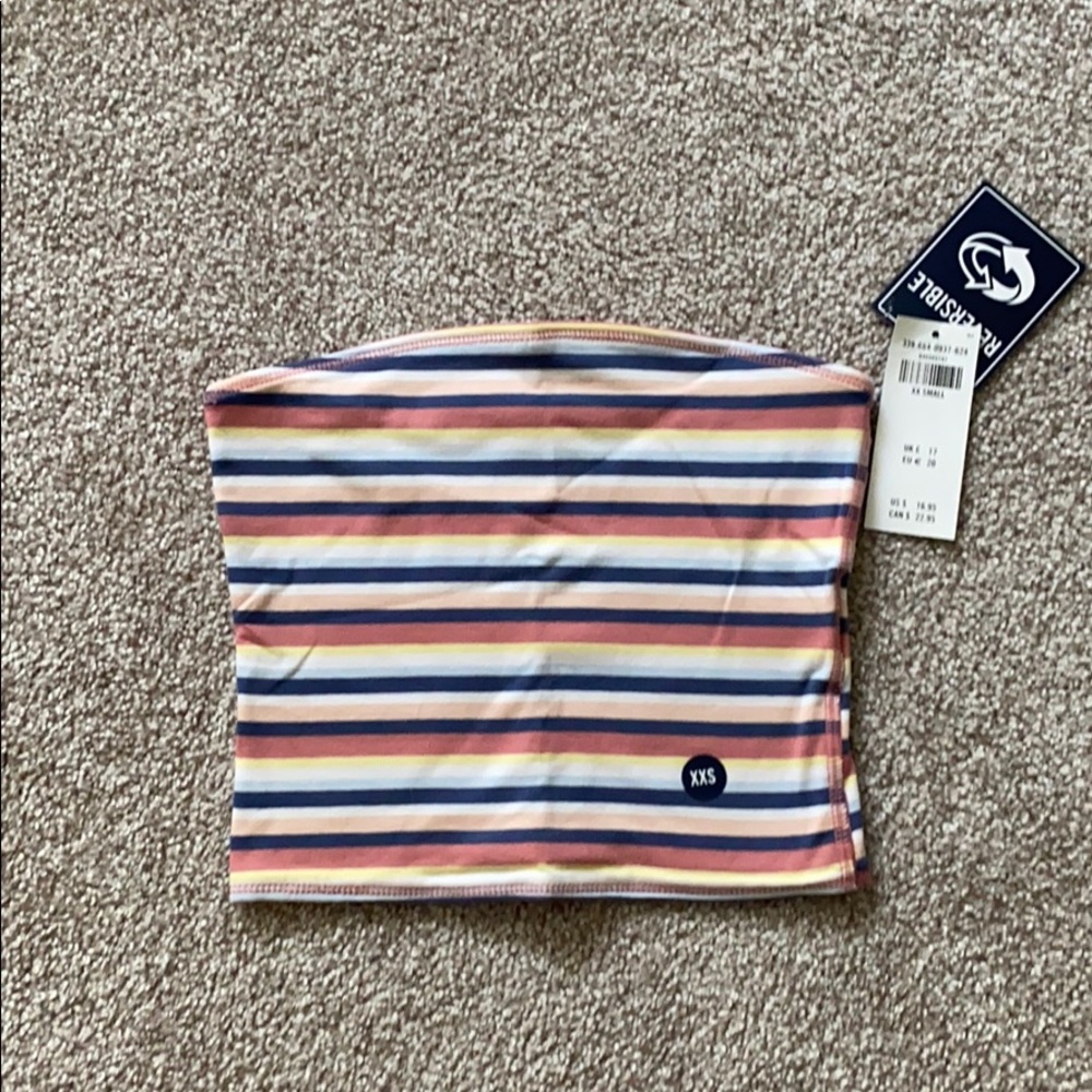 Reversible hollister crop tube top